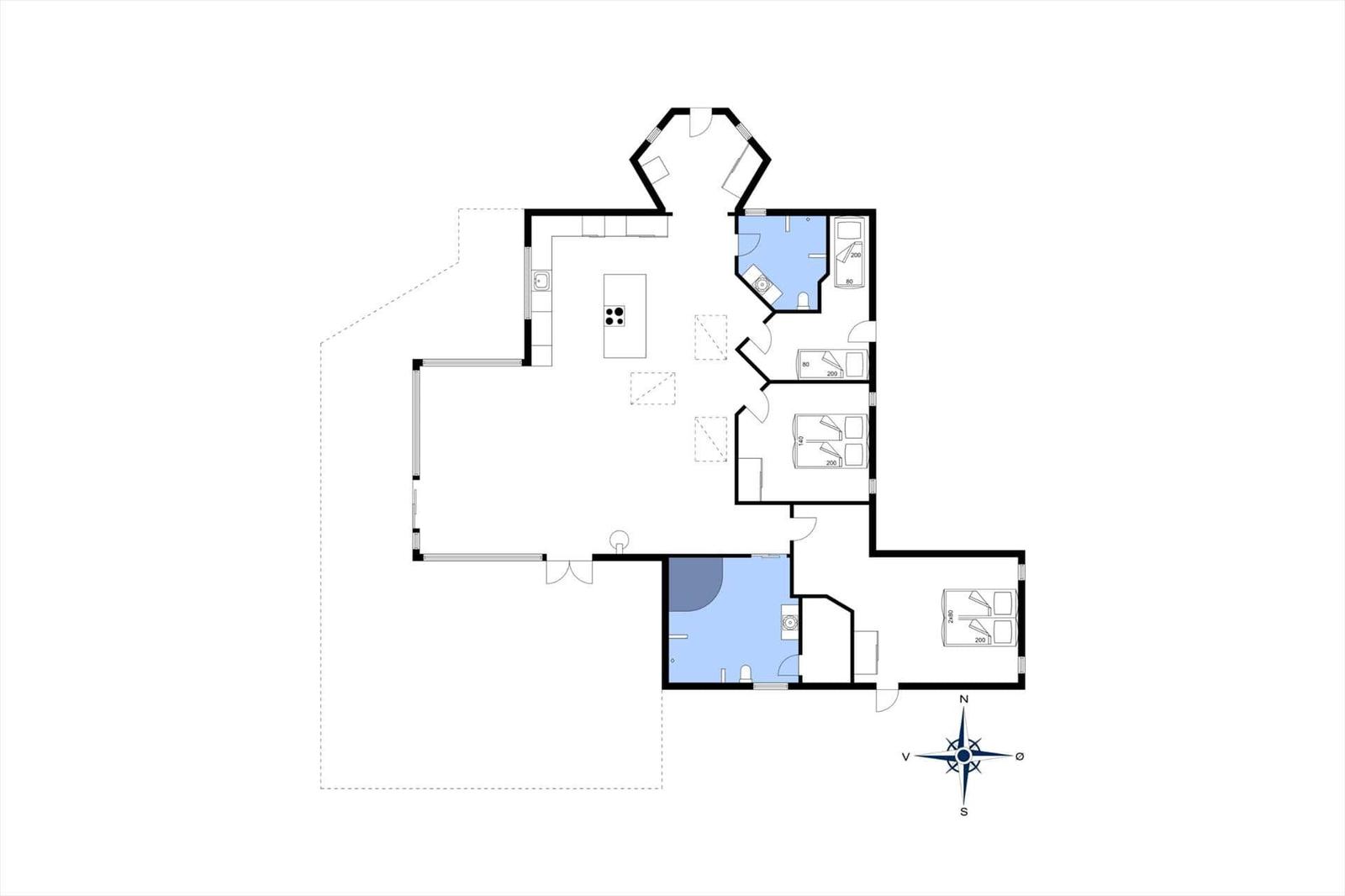 Dieses Grundrissbild zeigt die Räume und Anordnung der Wohnung.