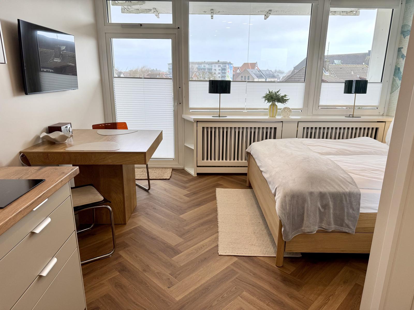 Wohn- und Schlafzimmer