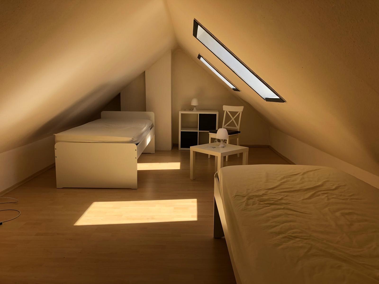 Dachboden mit Schlafbereich für die 3. und 4. Person.