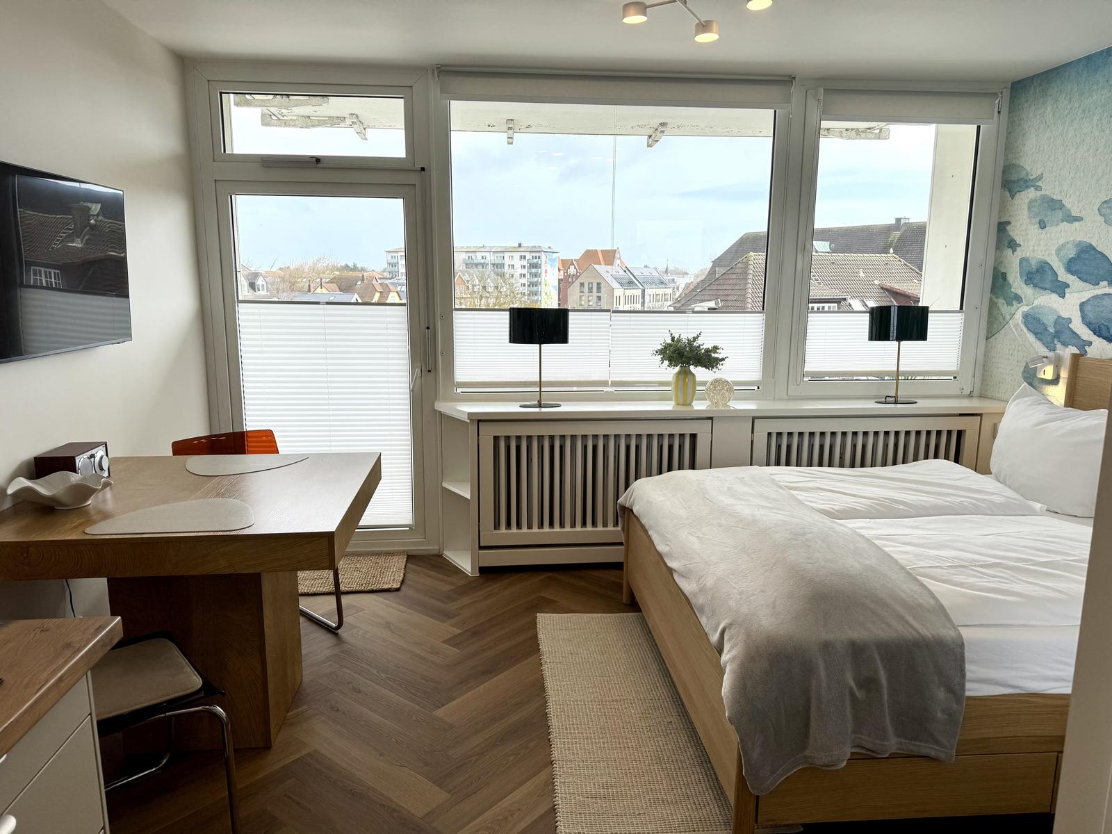 Wohn- und Schlafzimmer inkl. Doppelbett (160x200 cm)