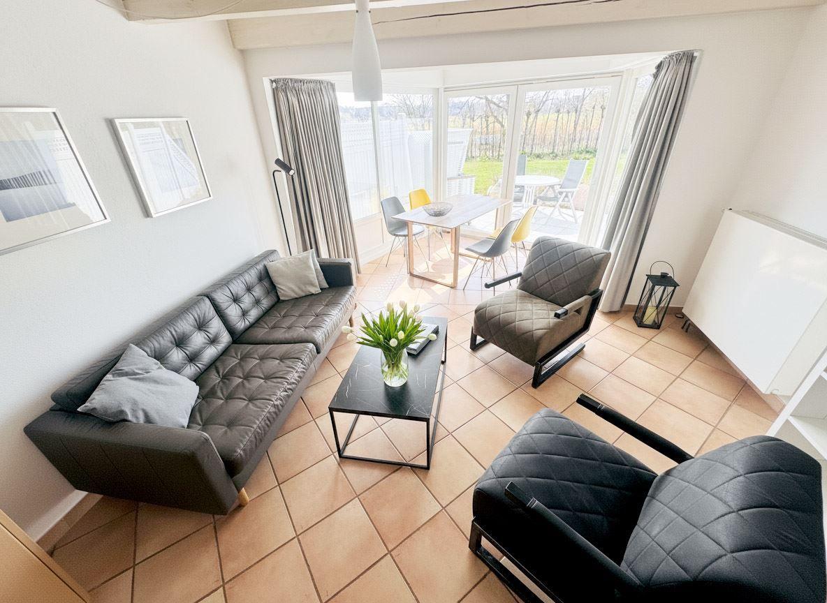 Blick zur Terrasse...