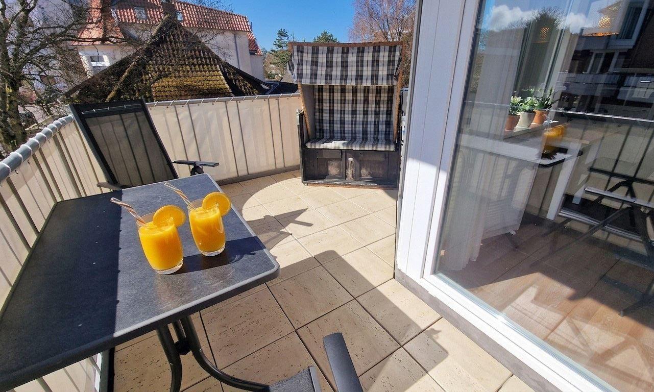 Balkon mit Strandkorb Whg.08...