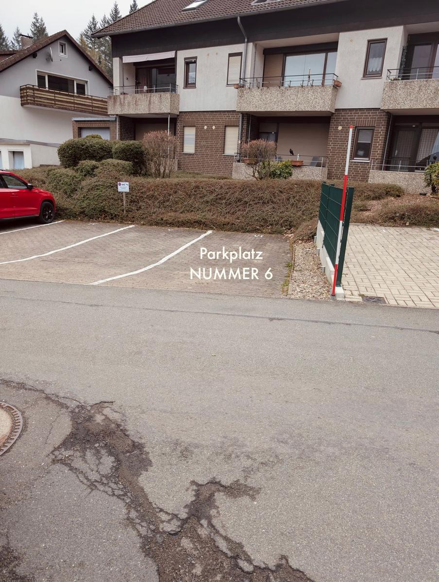 Parkplatz vor dem Haus