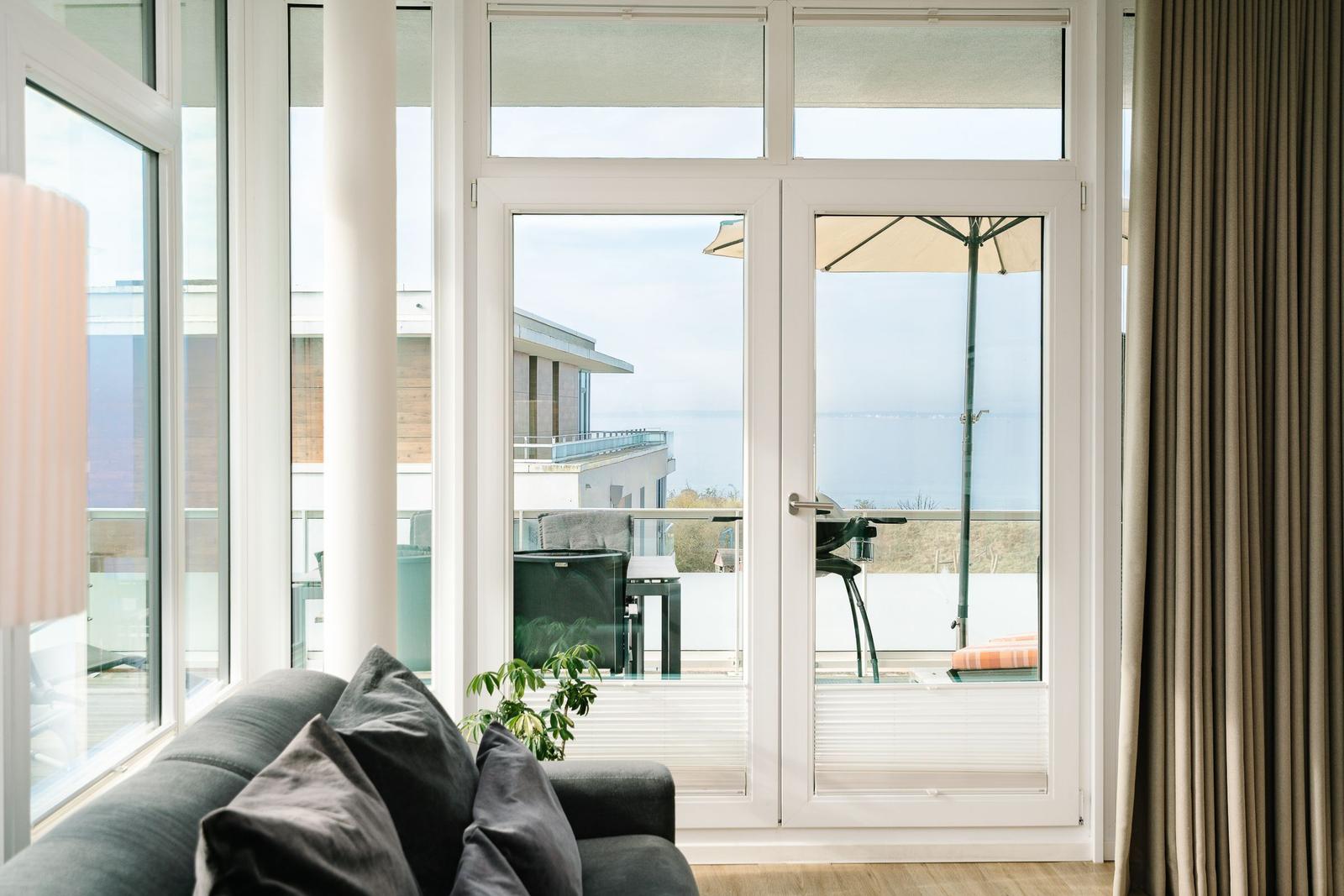 Wohnzimmer mit Meerblick