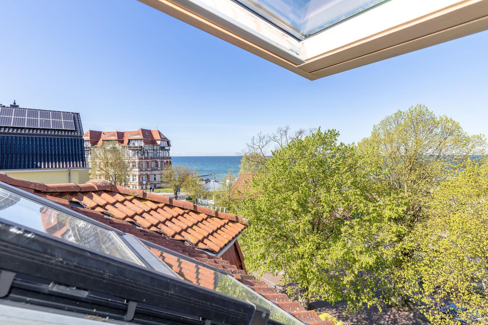Blick von Schlafzimmer