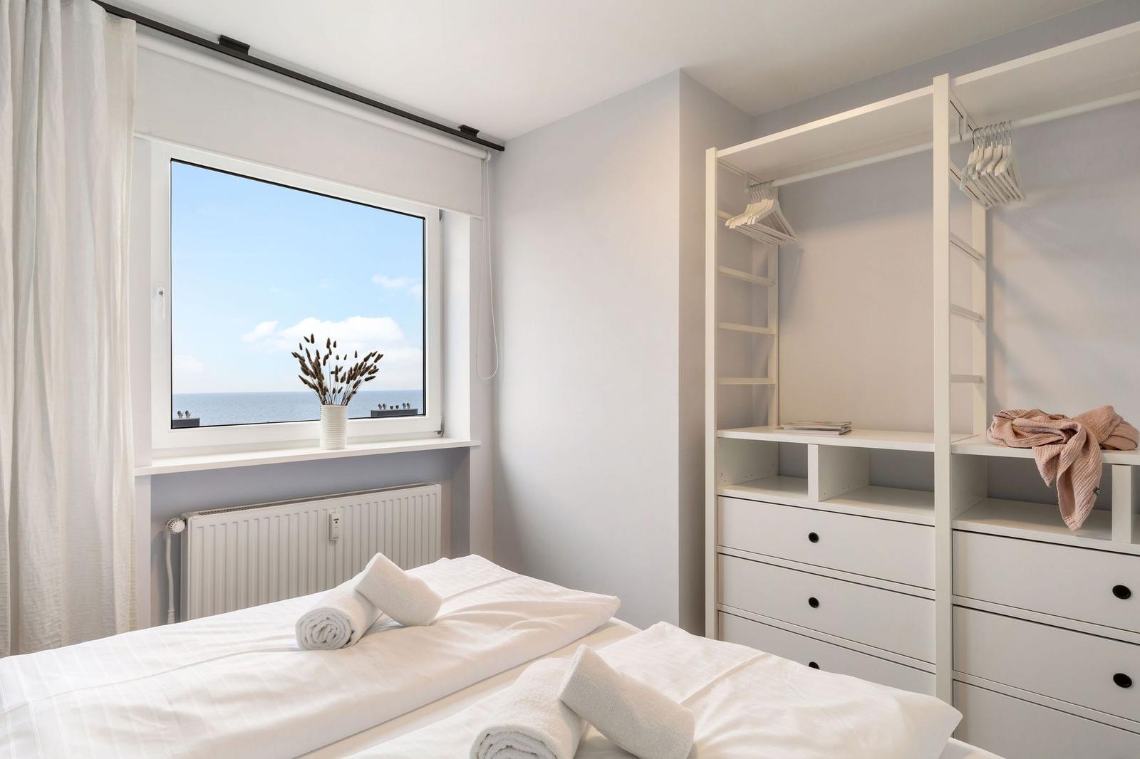 Schlafzimmer mit Ausblick