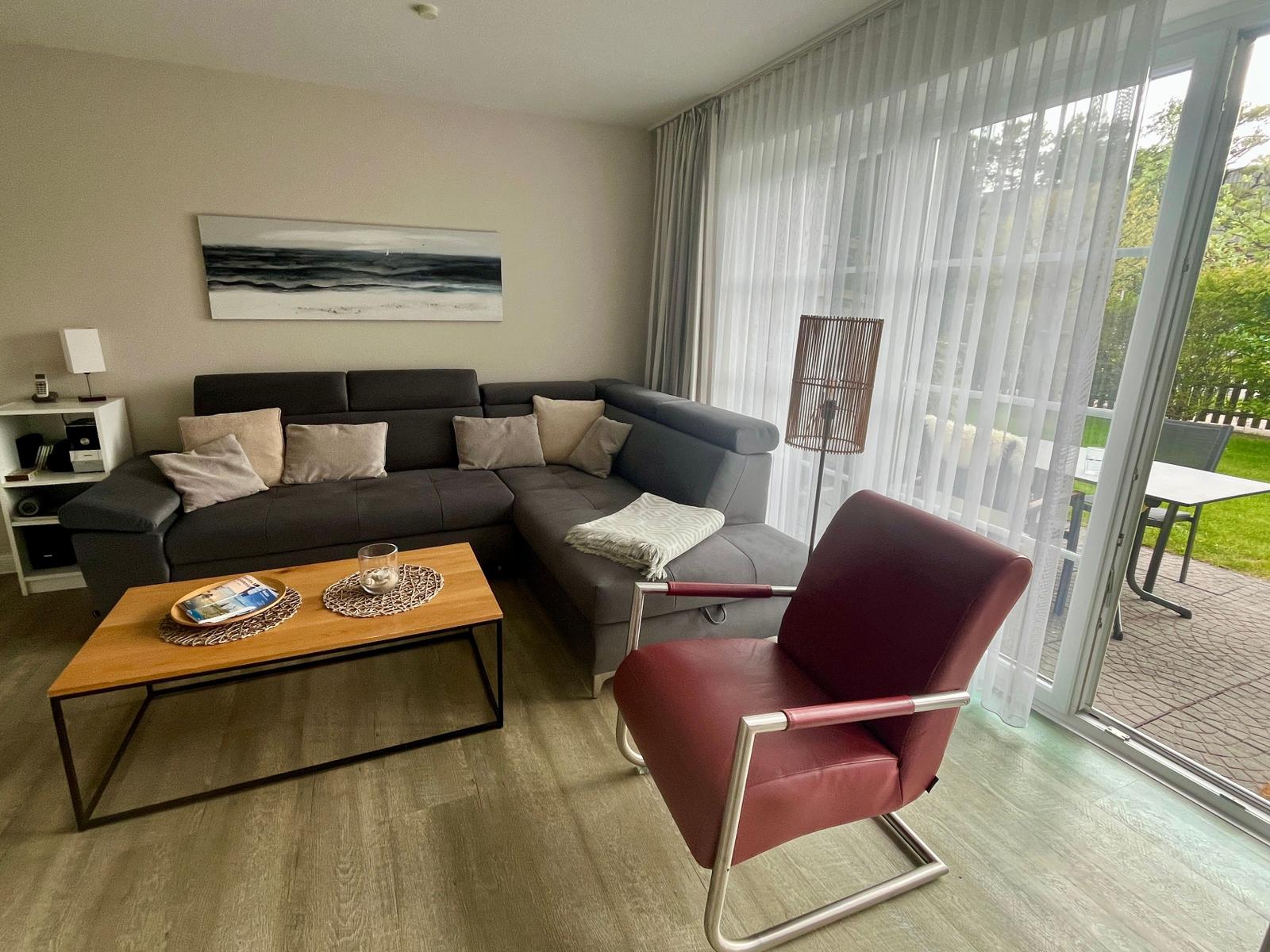 Blick ins Wohnzimmer