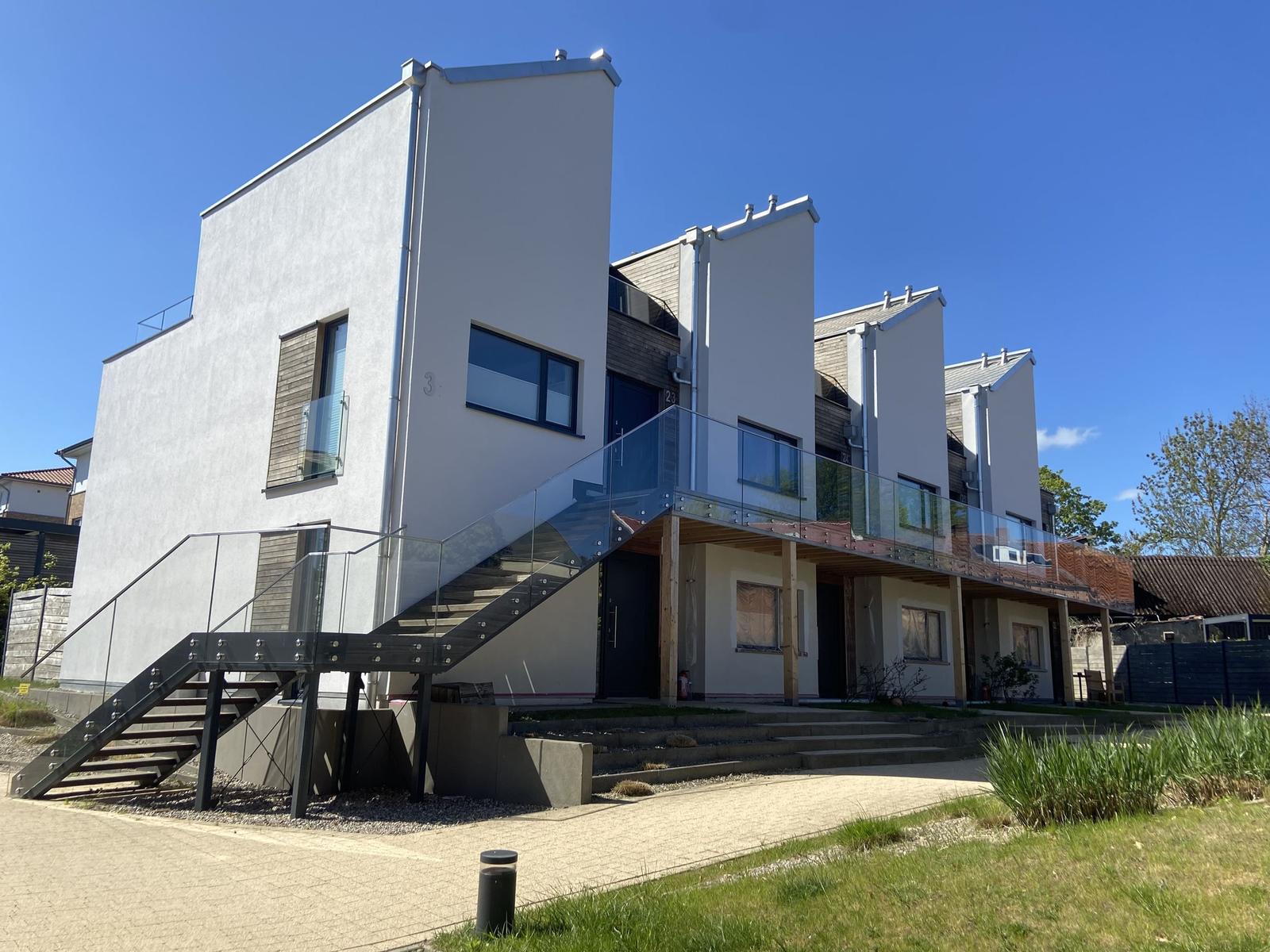 Ansicht des Hauses, in dem sich die Wohnung befindet...