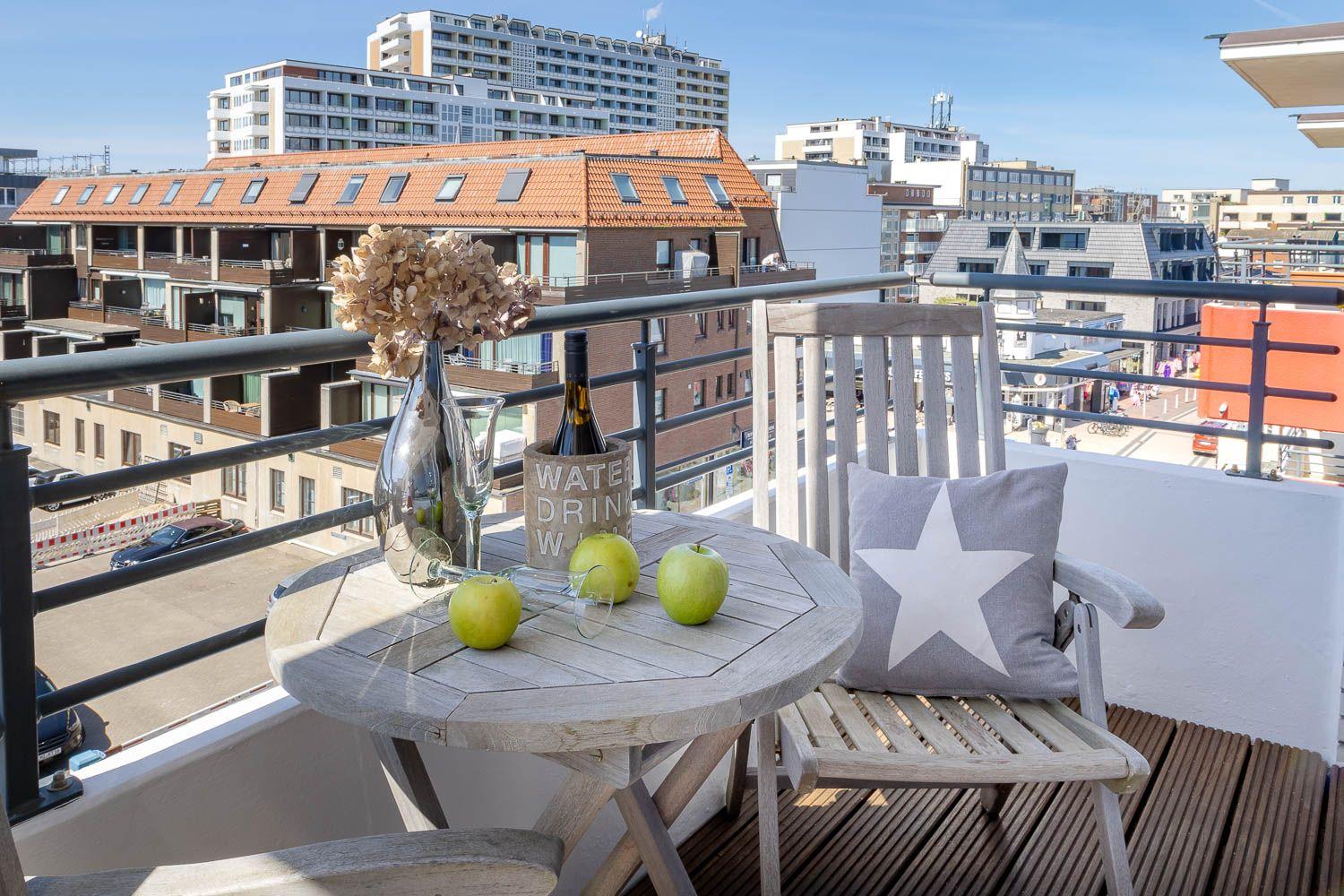 Westbalkon in der 5 Etage