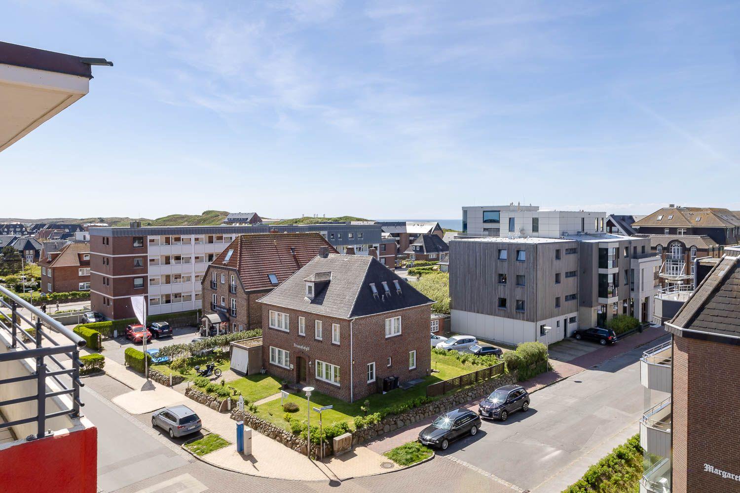 Westbalkon mit Meerblick auf die Nordsee