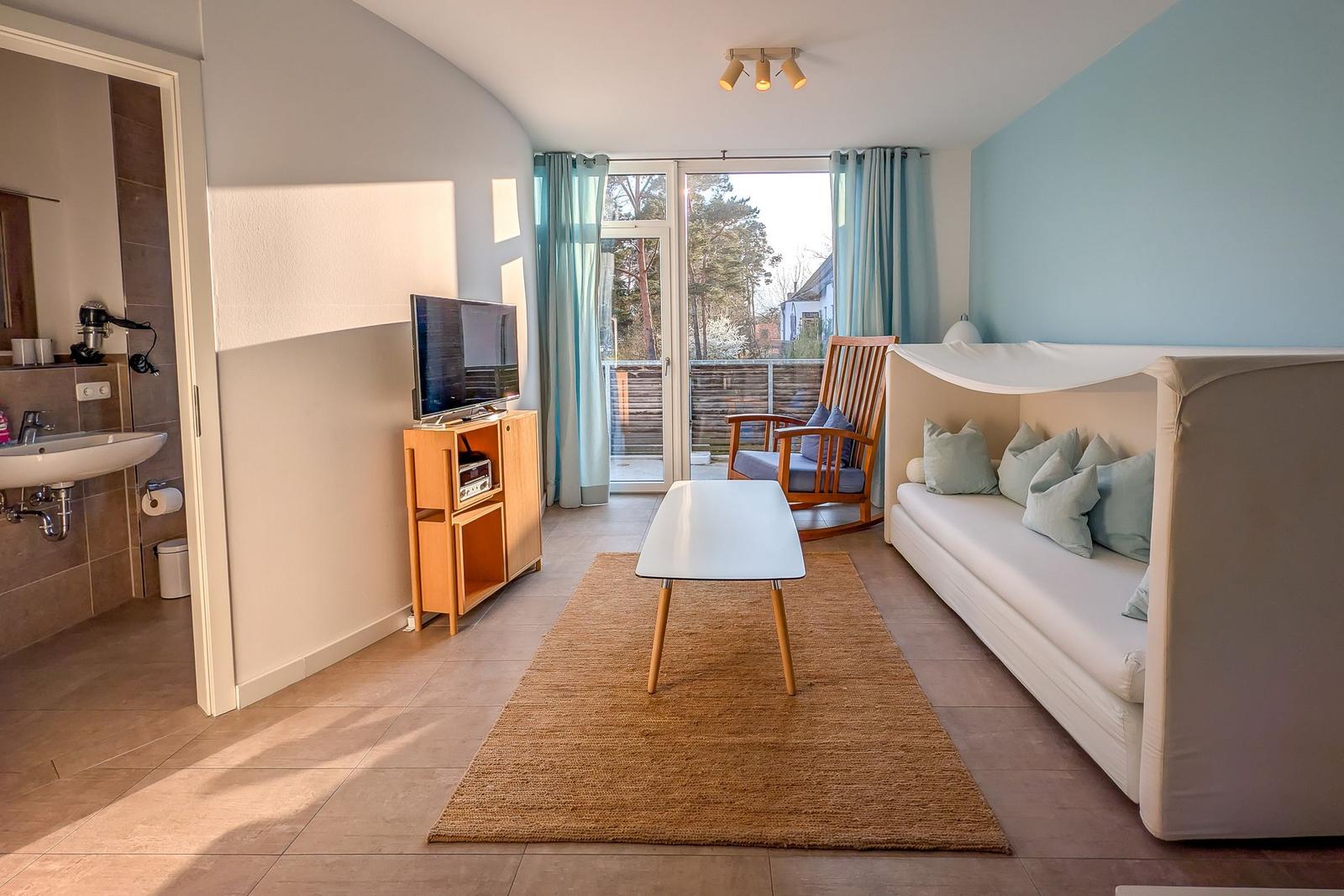 Wohnzimmer im Lotsenstieg 2, Kajüte 5, Ostseeland in Karlshagen