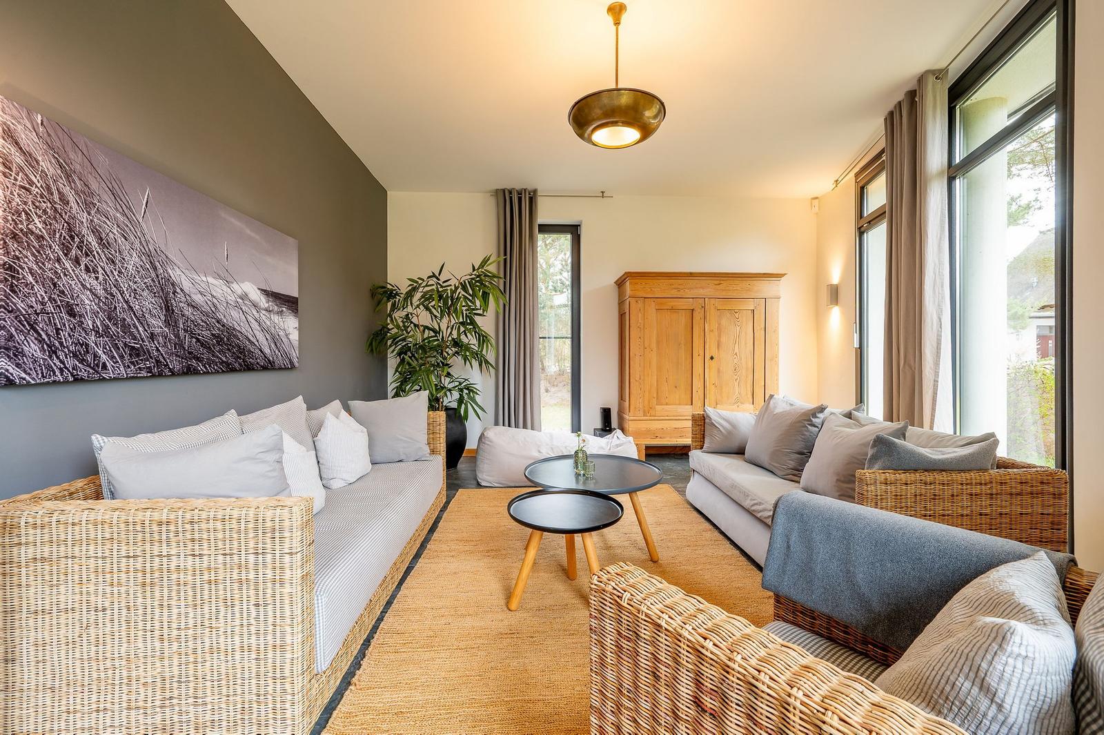 Wohnzimmer im Kapitänsweg 15, Ostseeland in Karlshagen