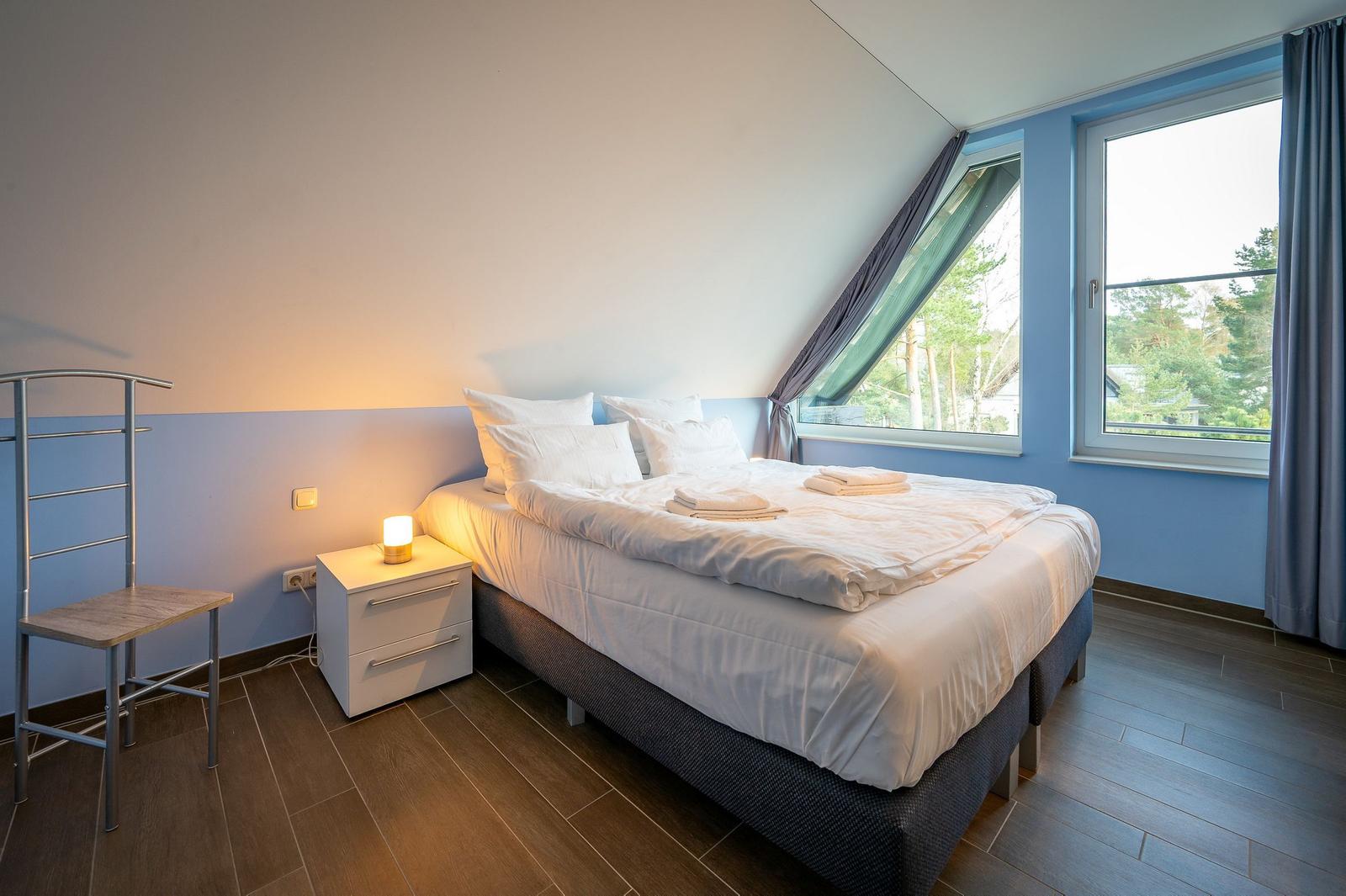 Schlafzimmer im Lotsenstieg 11, Ostseeland in Karlshagen