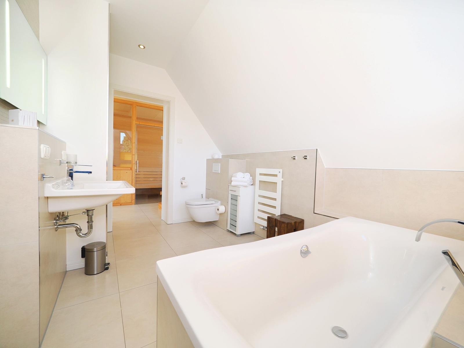 Badezimmer im Kapitänsweg 17 in Karlshagen auf Usedom