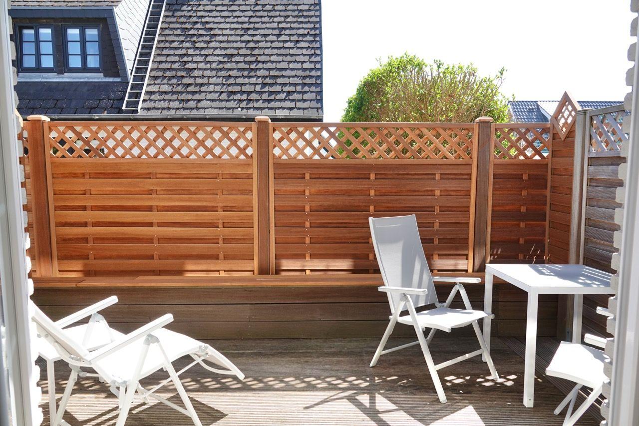 sonnige Terrasse