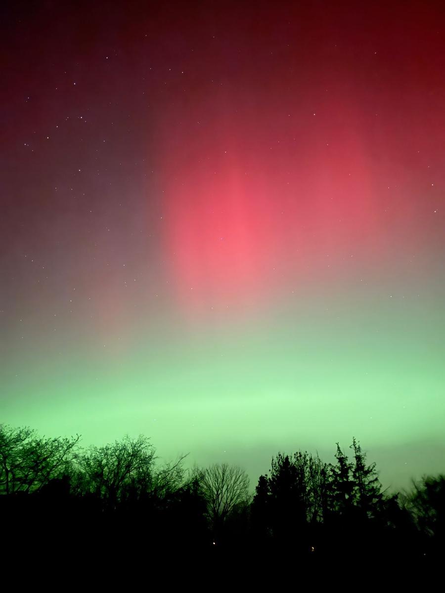 Blick vom Balkon - Aurora Borealis
