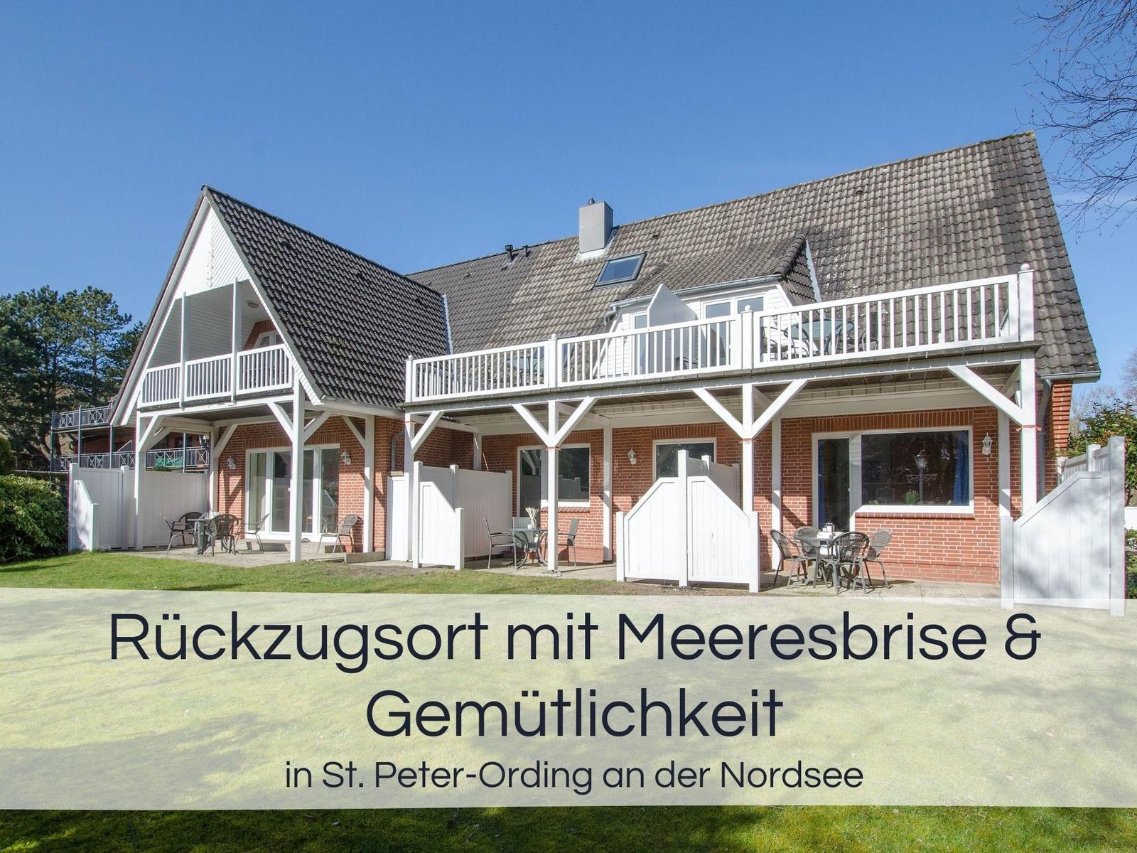 Ferienhaus mit Terrasse und Garten in St. Peter-Ording an der Nordsee