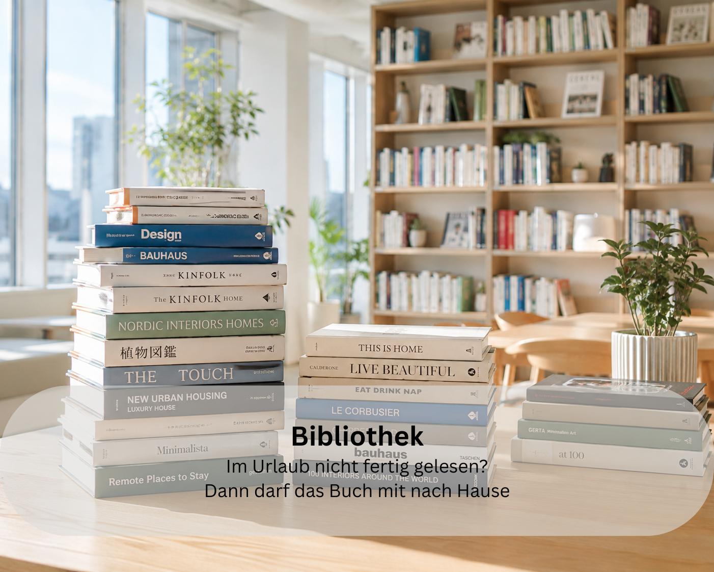 Bibliothek - nehmen Sie das spannende Buch gerne mit