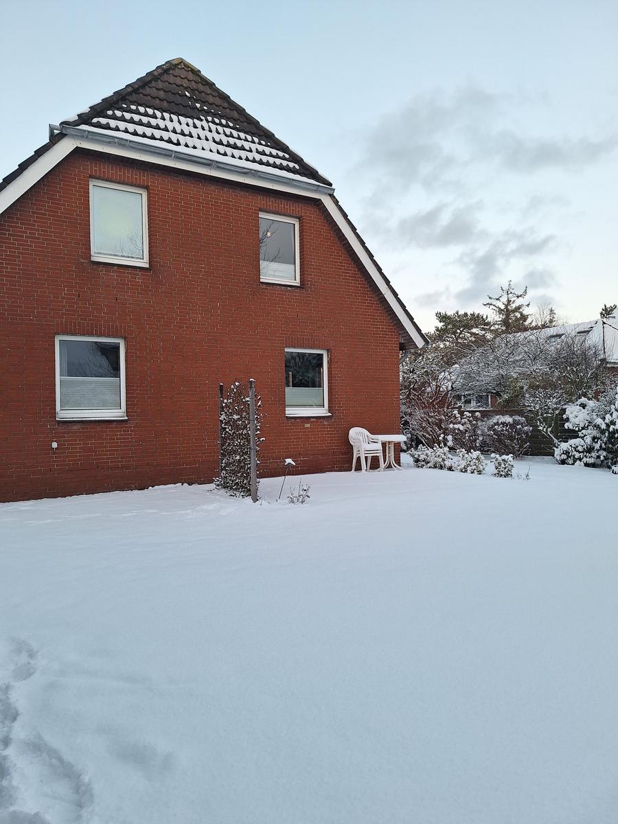 Haus Windjammer im Winter