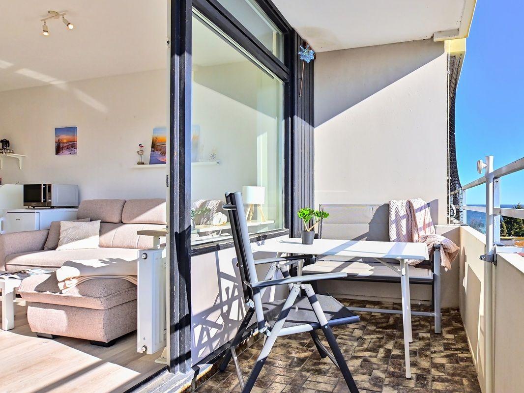 sonnige Balkon
