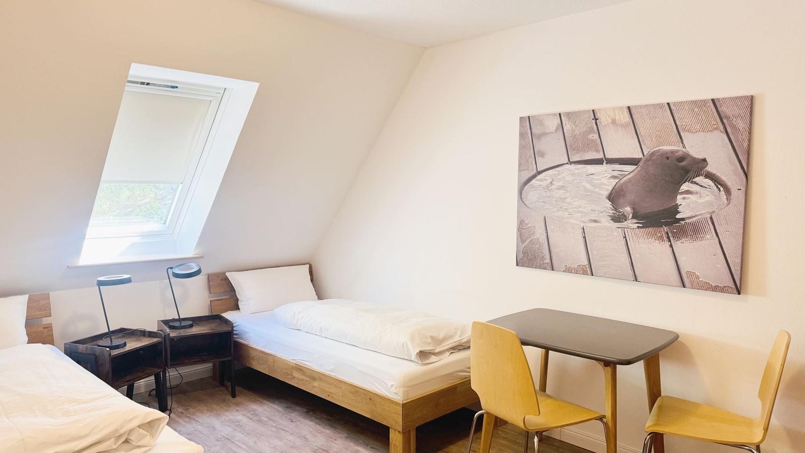 Schlafzimmer mit 2 Einzelbetten...