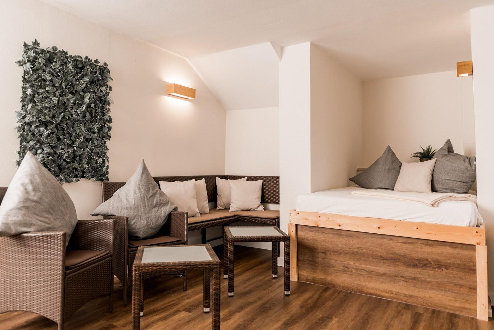 Sauna-Ruhebereich