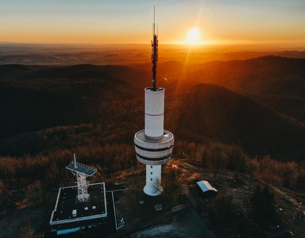 Sonnenuntergang nach Bad Lauterberg vom Ravensberg