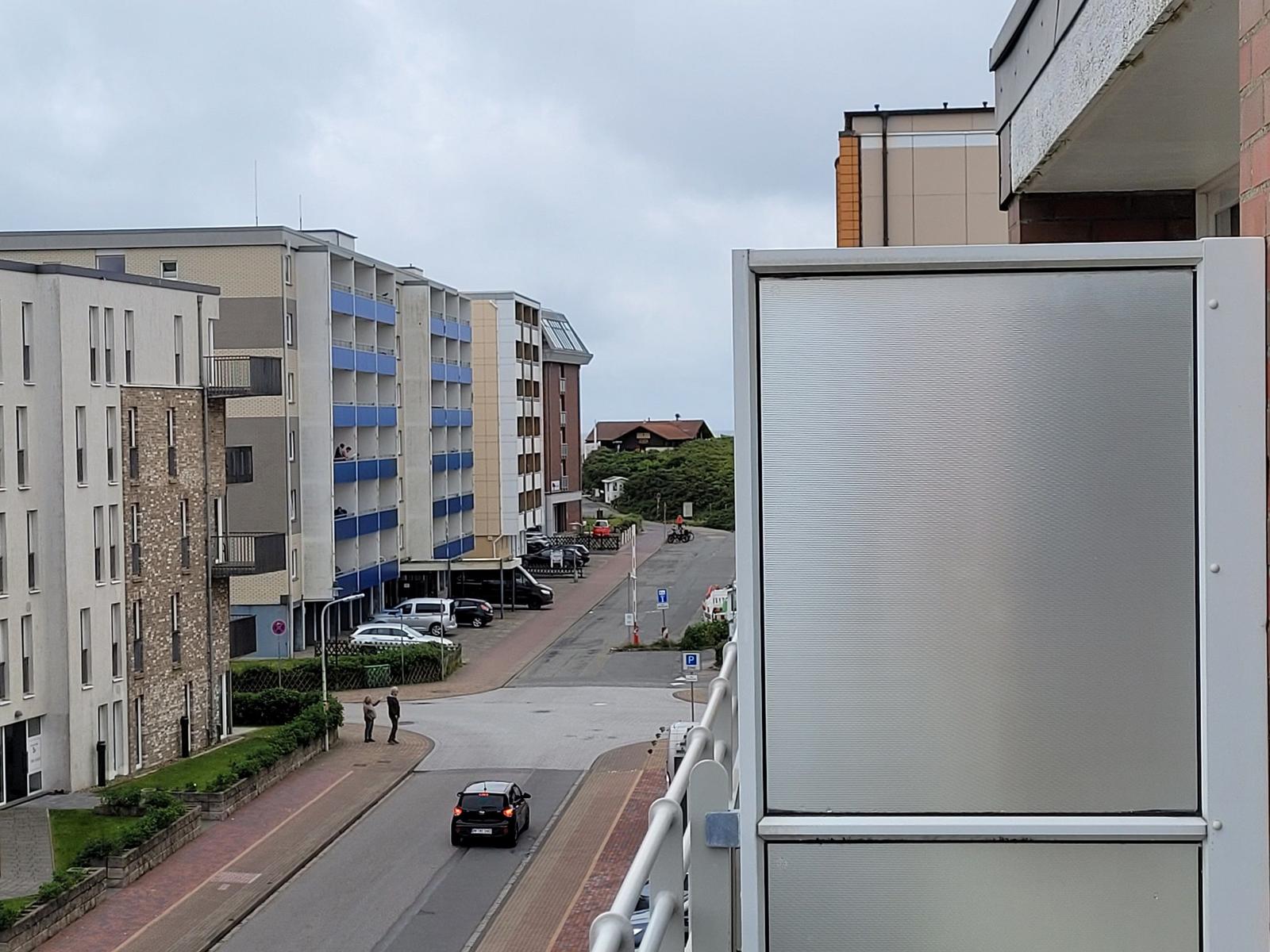 Blick vom Balkon