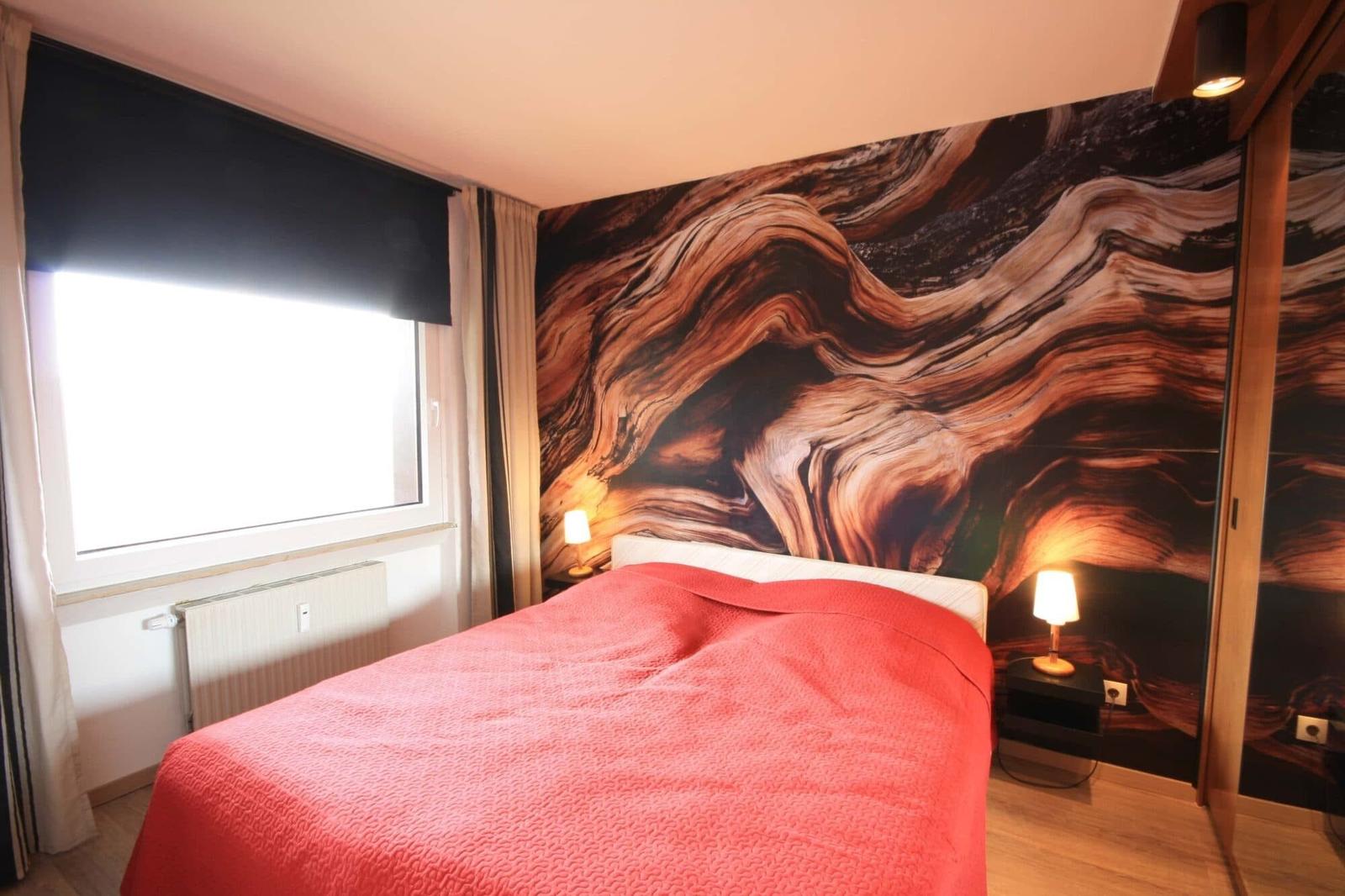 Ferienwohnung am Glockenberg: Schlafzimmer mit Doppelbett 180 x 200