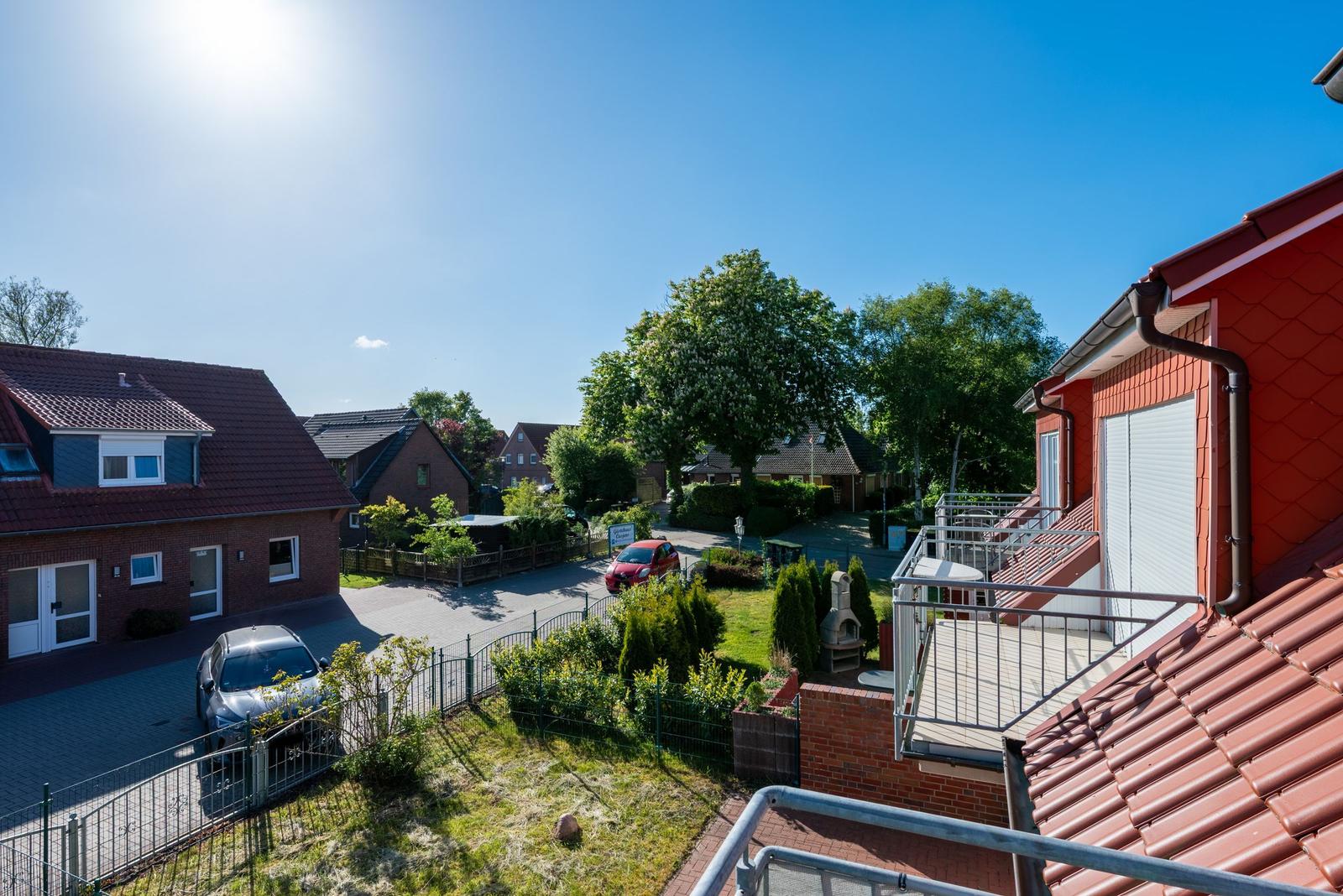 Blick vom Balkon