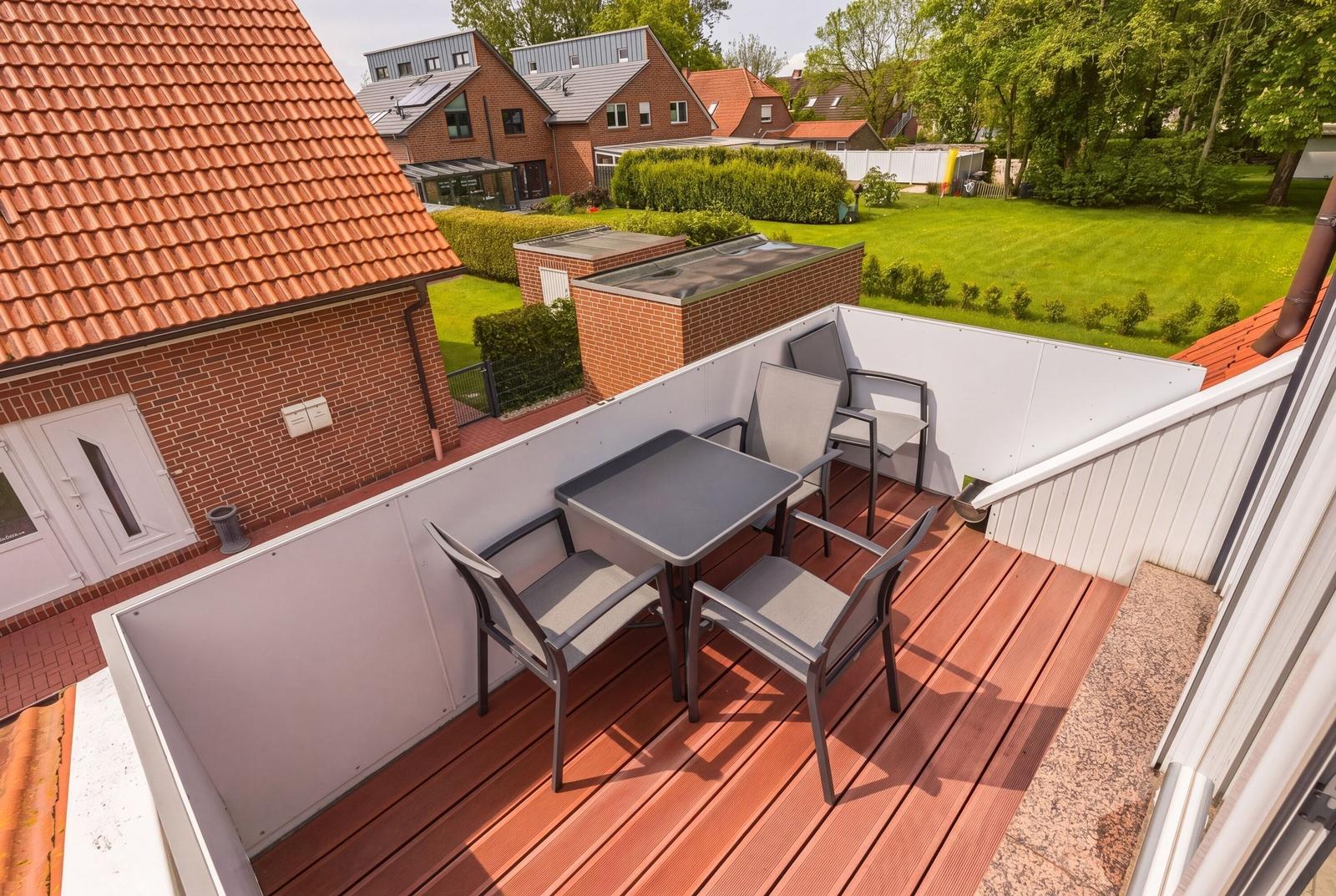 Blick vom Balkon