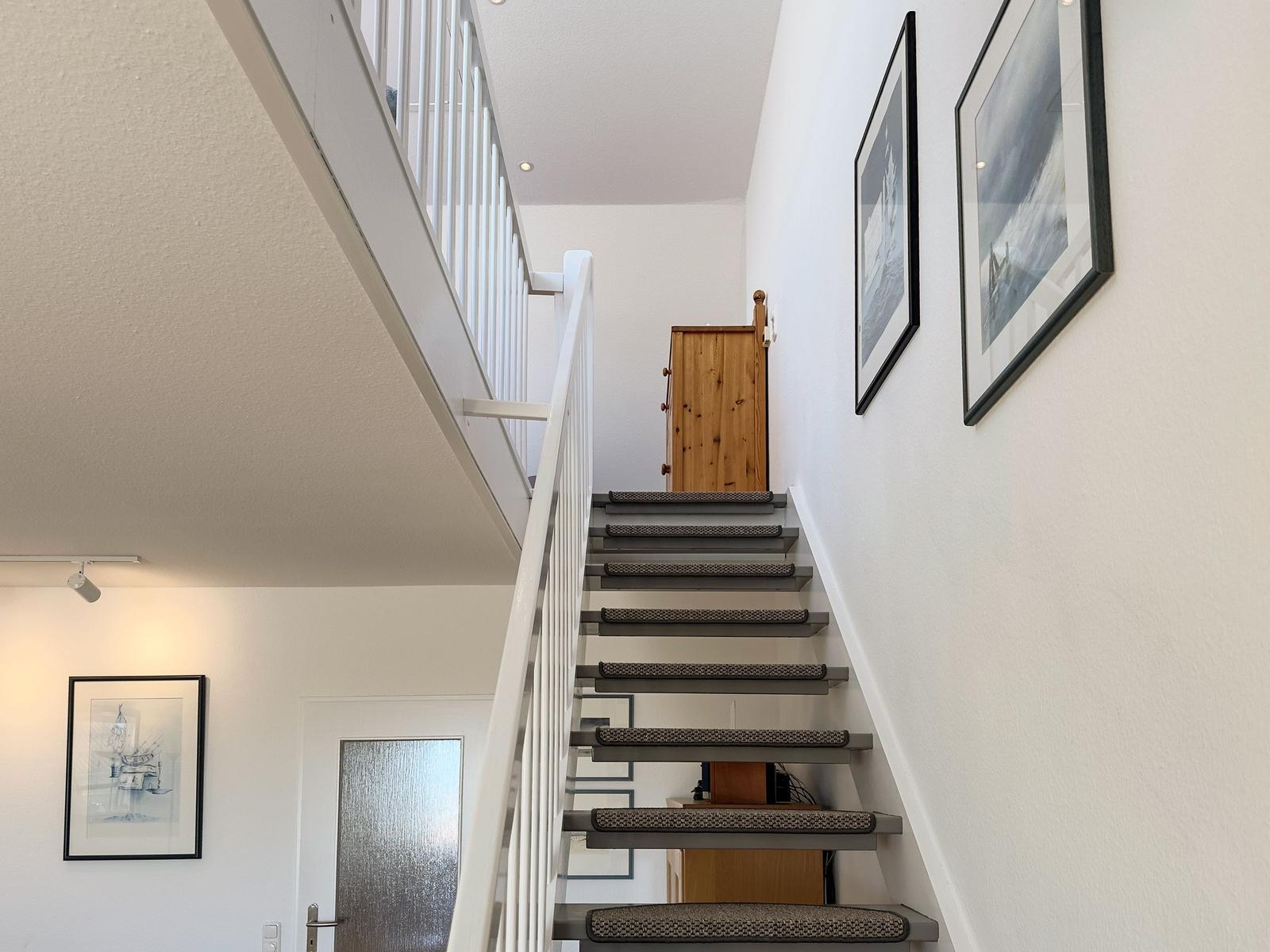 Treppenaufgang ins zweite Schlafzimmer