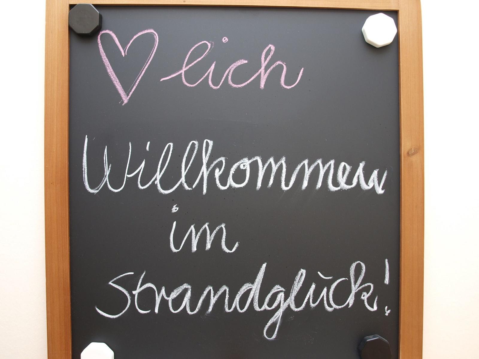 Willkommen im Strandglück! Herzlich willkommen auf unserem Ferienhaus.