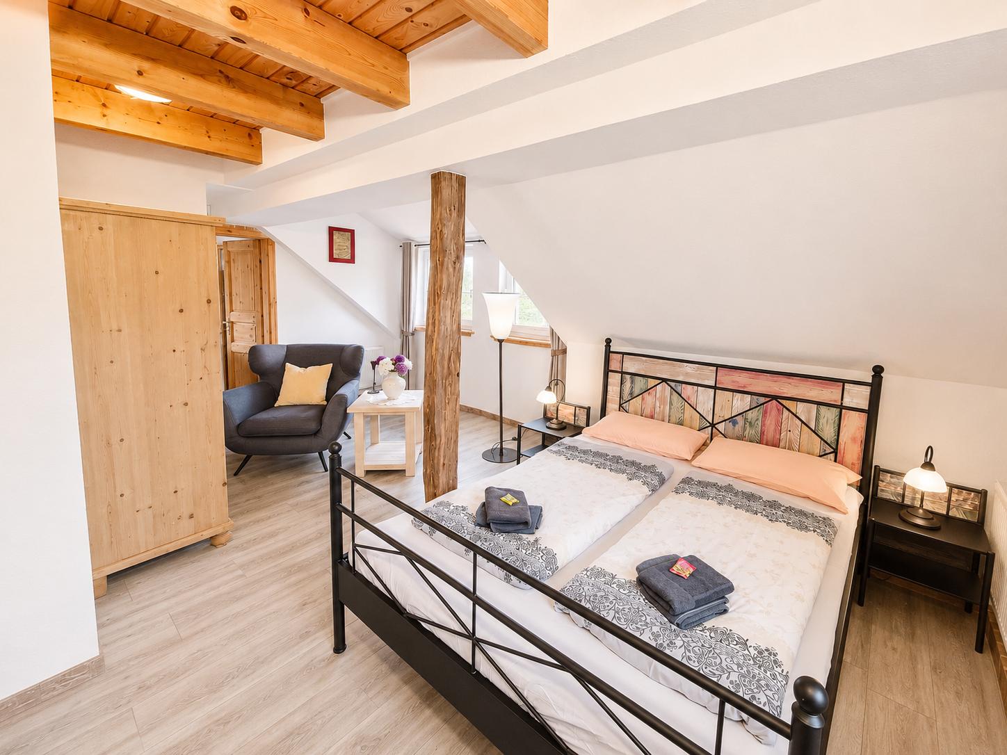 großes Elternschlafzimmer ...