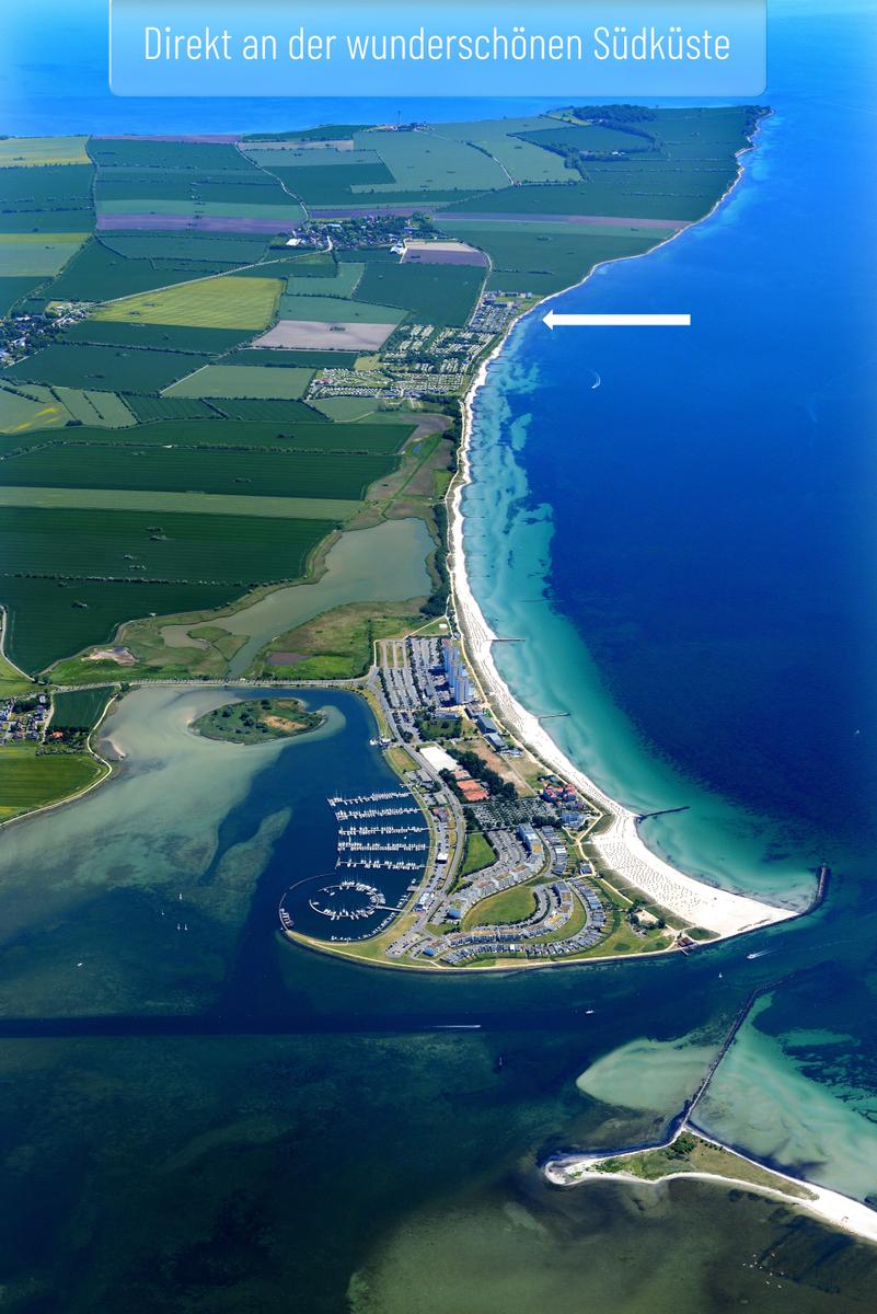 Direkt an der Südküste mit Strand und Marina