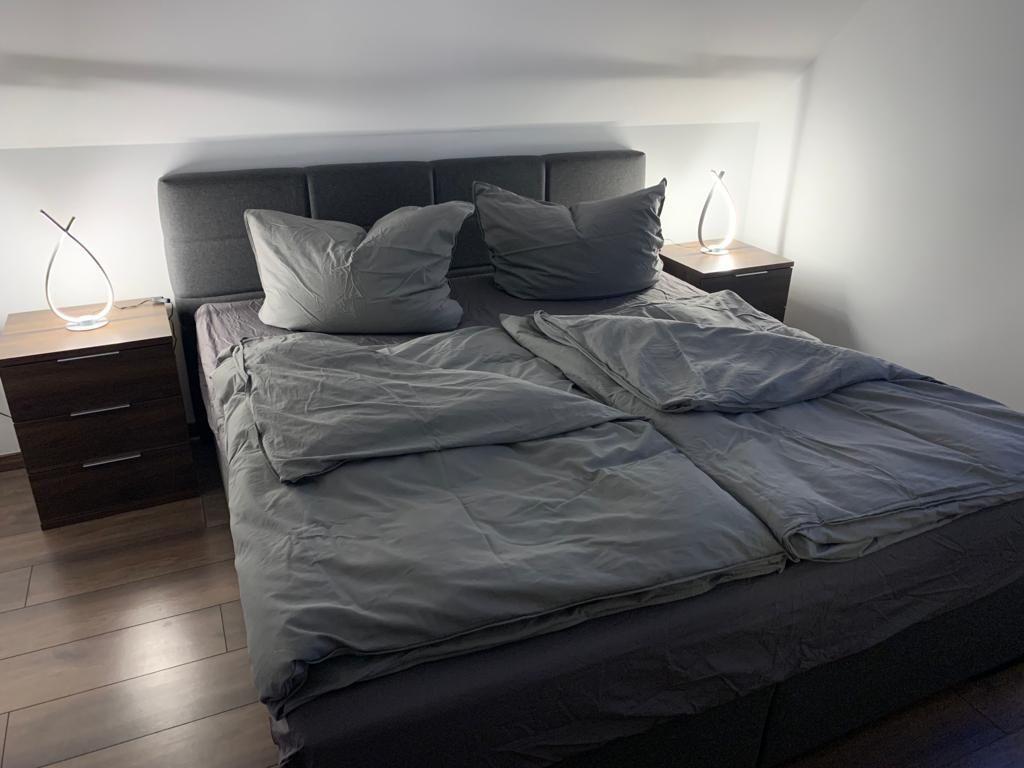 Schlafzimmer 3 mit Doppelbett.