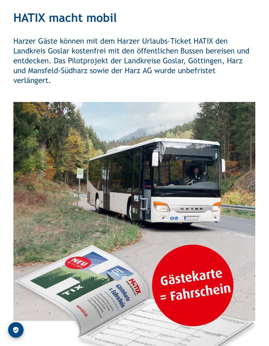 Einsteigen, zurücklehnen, losfahren - und den Harz auf entspannte, umweltfreundliche Art entdecken