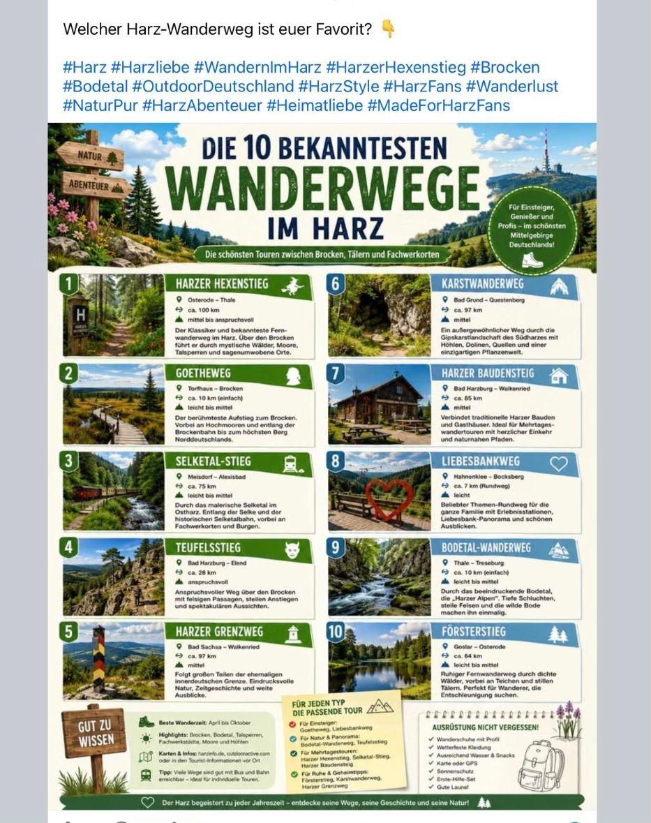 Wandern im Harz — die schönsten Wanderwege & Touren