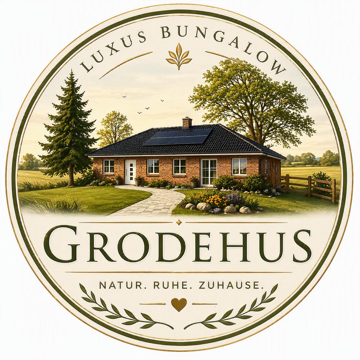 Luxus-Bungalow mit Solaranlage, Garten und Waldweg. Natur. Ruhe. Zuhause.