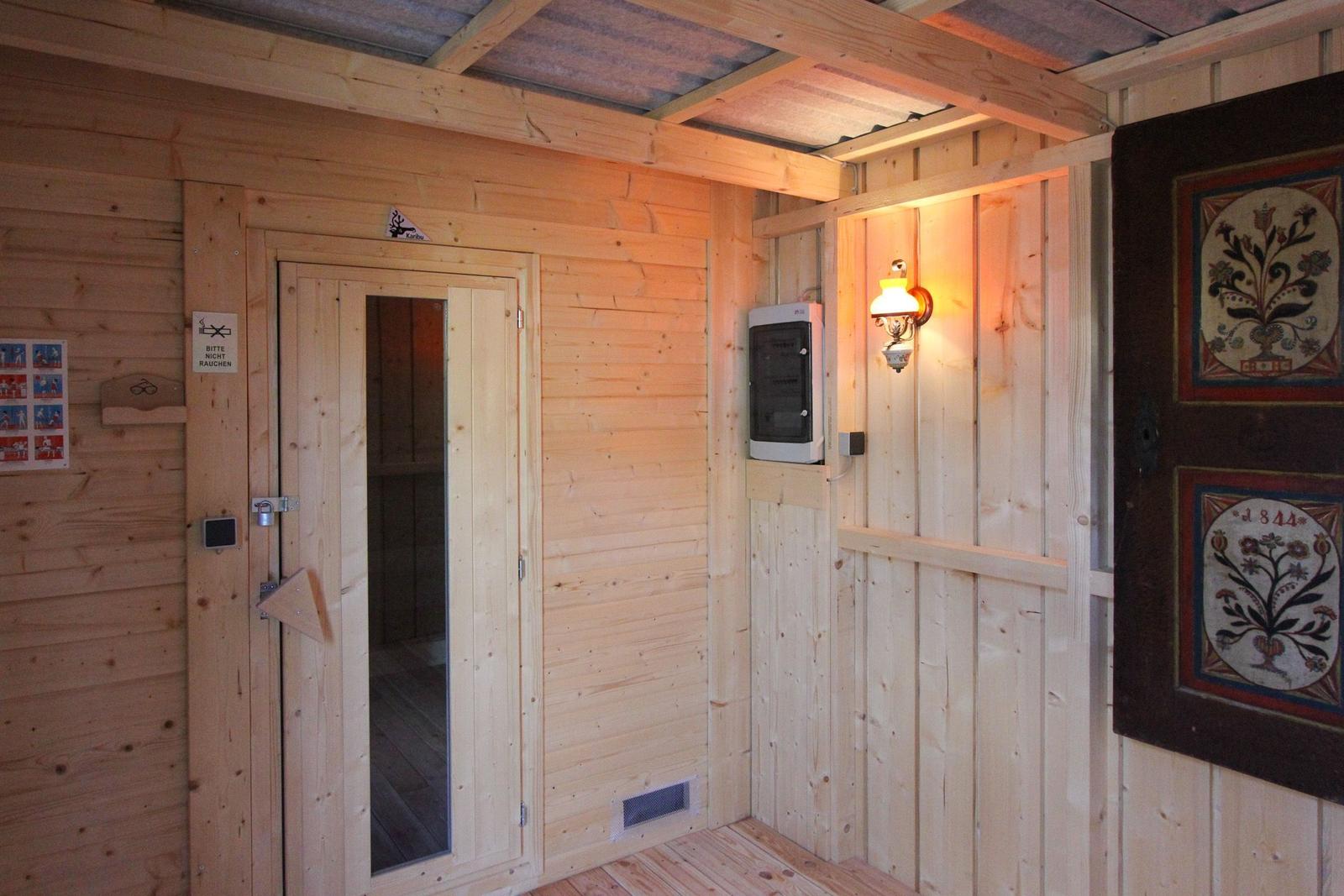Sauna Vorraum
