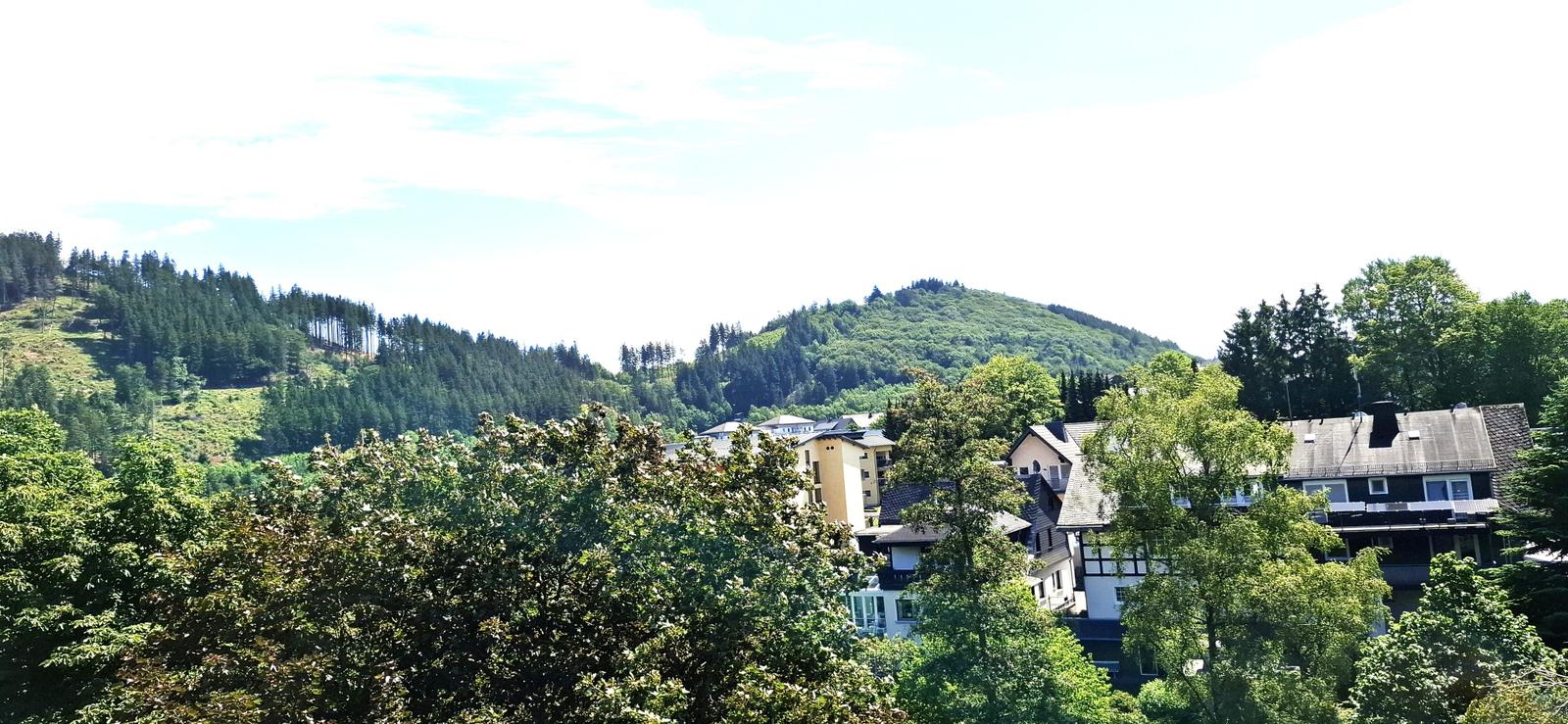 Blick vom Balkon