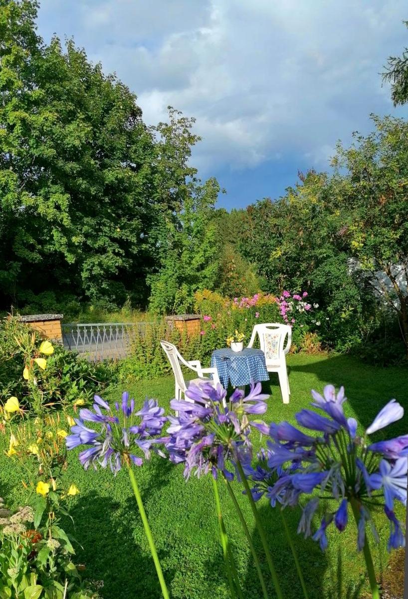 Garten mit vielen Blumenstauden