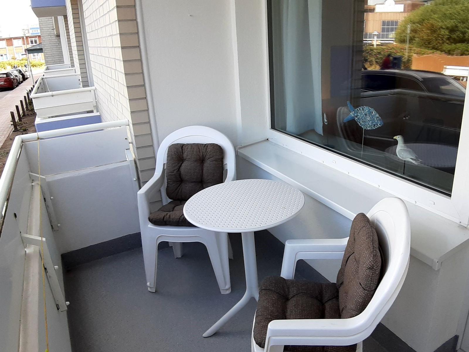 Balkon mit Sitzecke