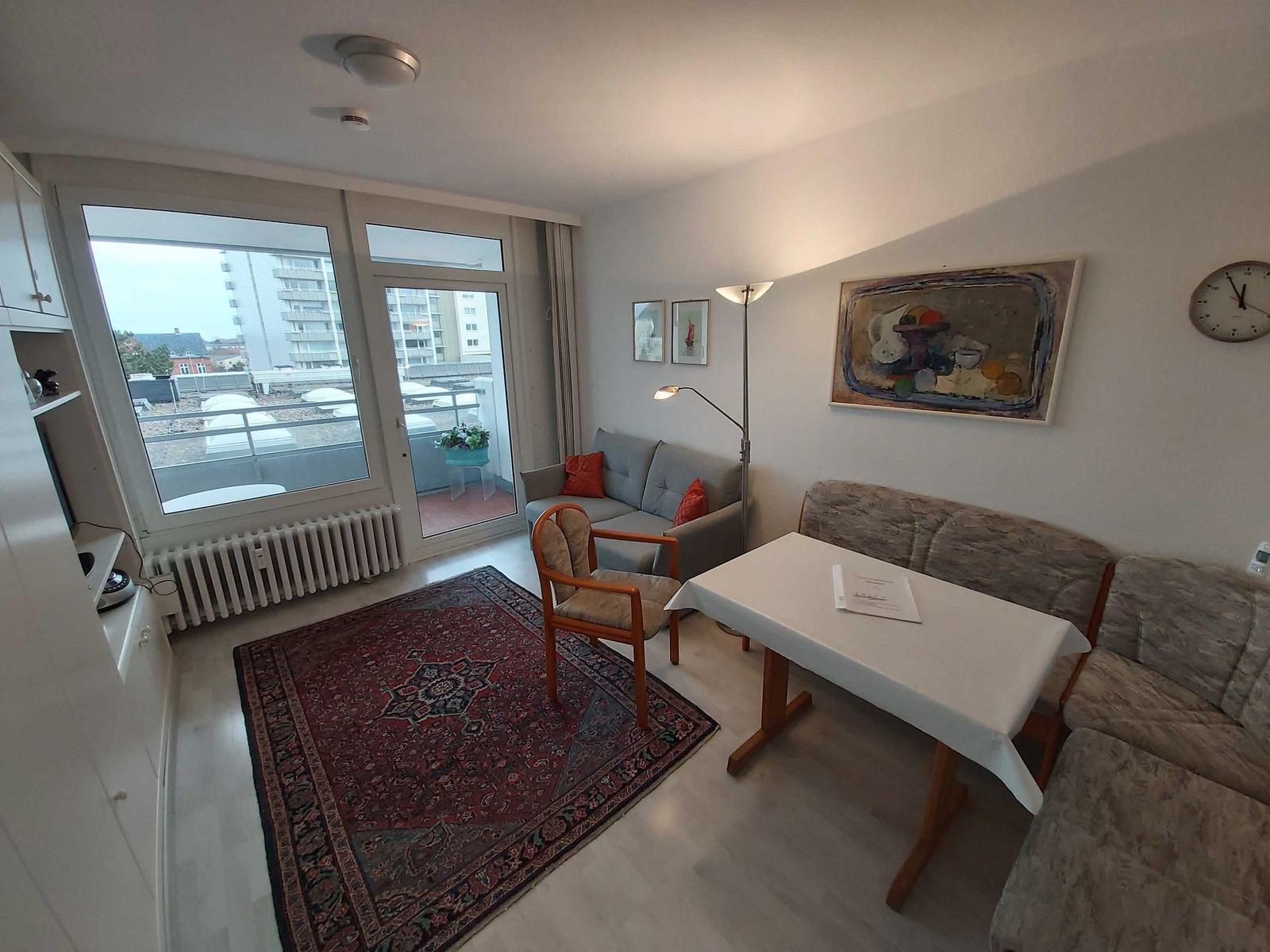Cozy Living Room with Sofa and Table