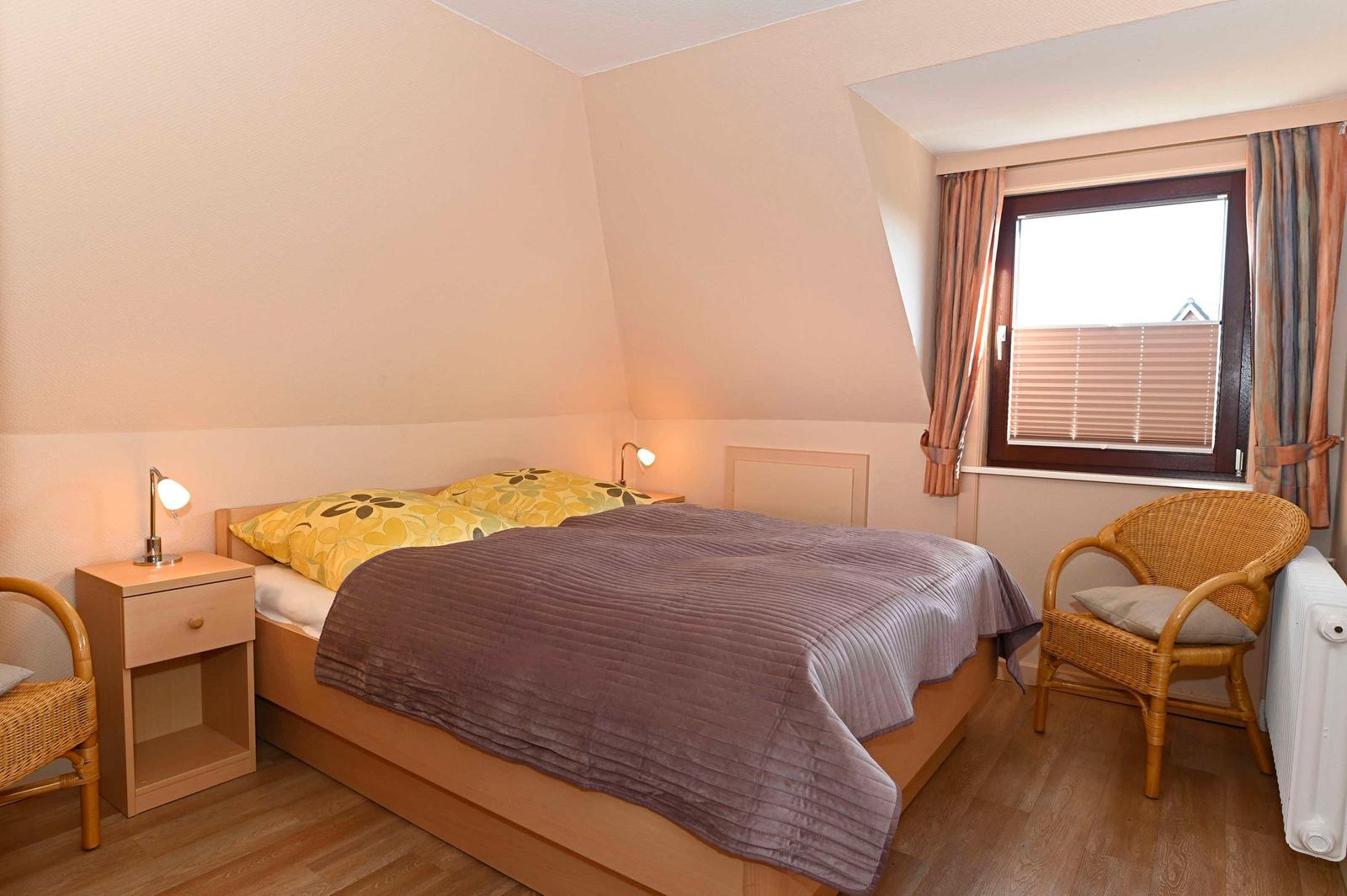 Schlafzimmer Nr. 1 mit Doppelbett