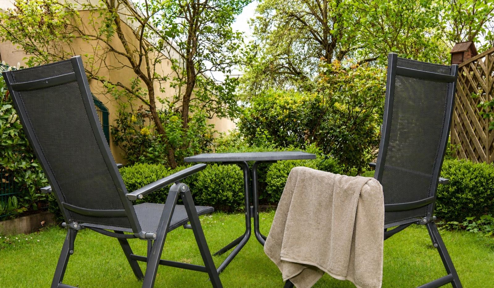 Detailaufnahme Gartenmöbel