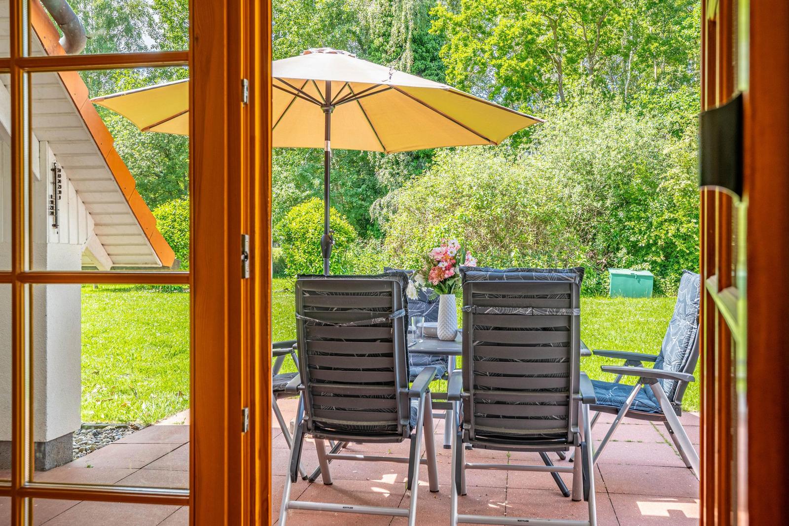 Blick auf die Terrasse