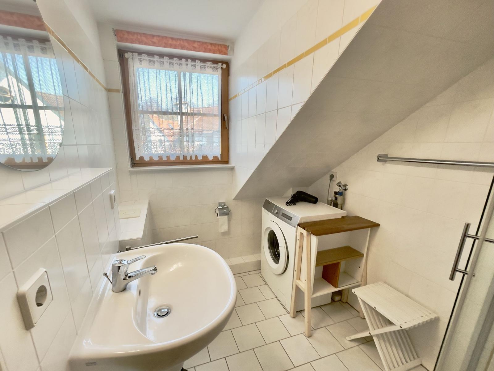 Blick ins Badezimmer