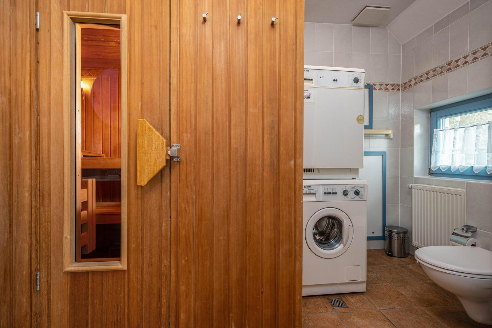 Sauna und Waschmaschine