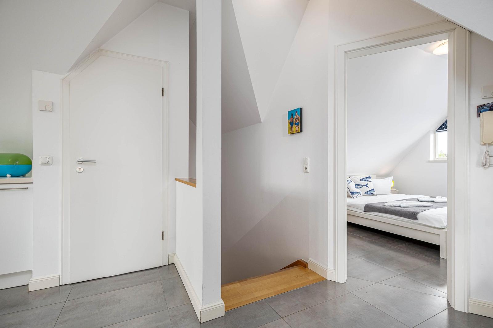 Treppenaufgang zur Wohnung
